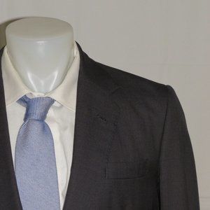 JG Chappell London Bespoke Gray Nailshead Two Button Suit 40R